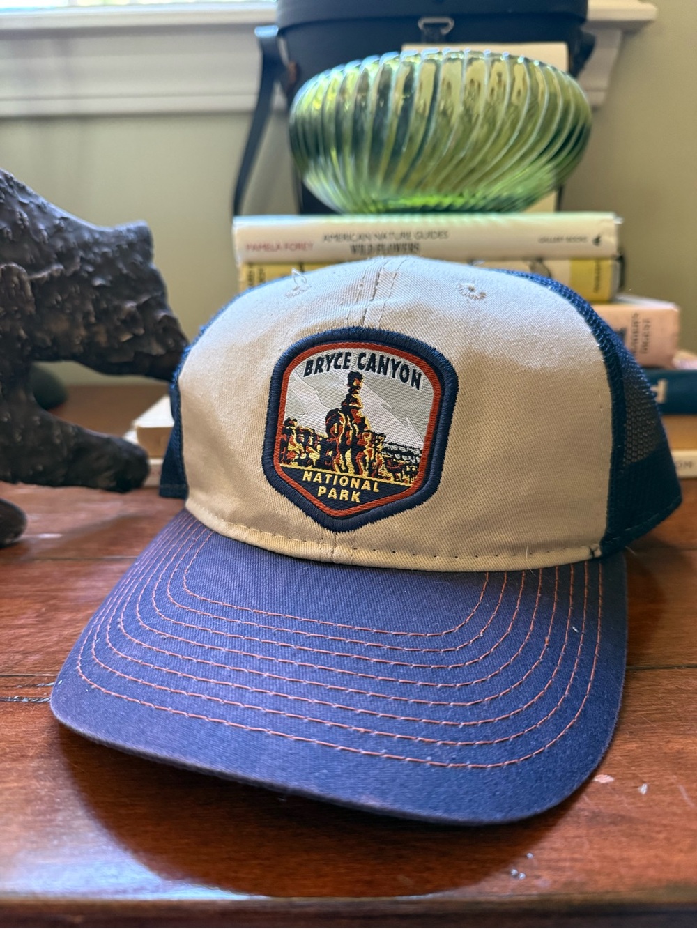 Bryce Canyon National Park Trucker Hat - Beige & Navy